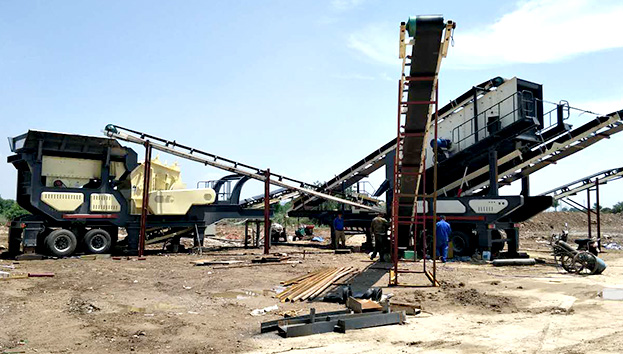 HX粗破輪胎系列移動破碎站案例