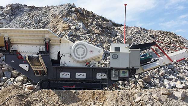 履帶式移動(dòng)破碎站案例