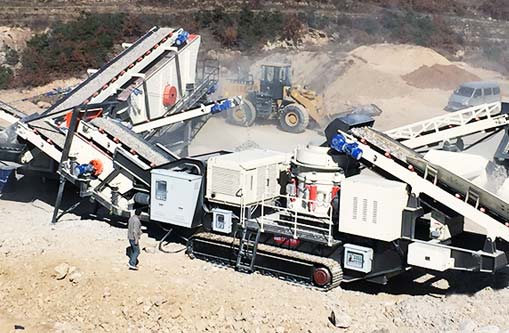 履帶式移動(dòng)破碎站案例