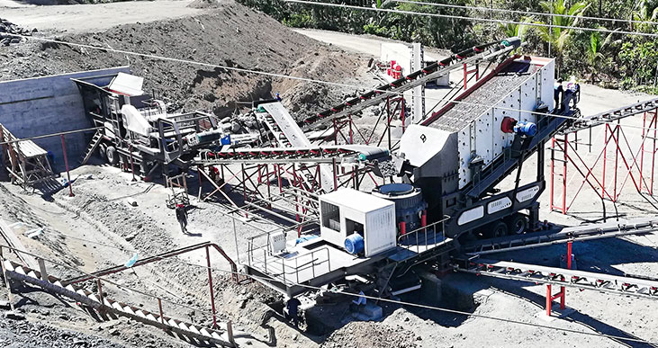 移動(dòng)式破碎機(jī)案例