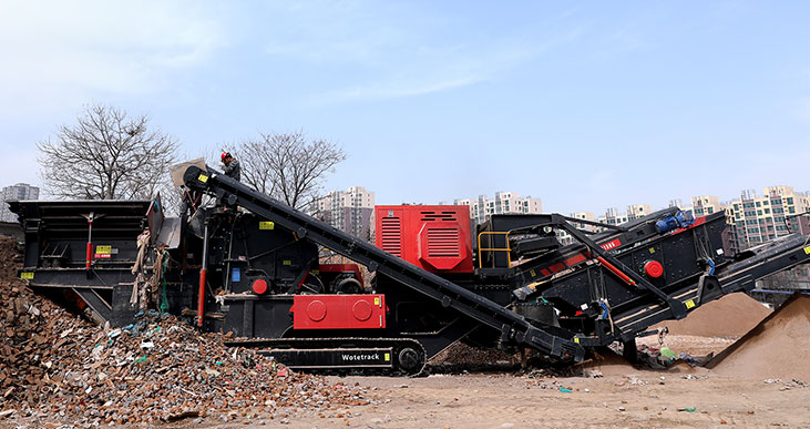 Wotetrack履帶式移動(dòng)破碎篩分站案例