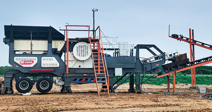 MTF輪胎式移動(dòng)破碎篩分站案例